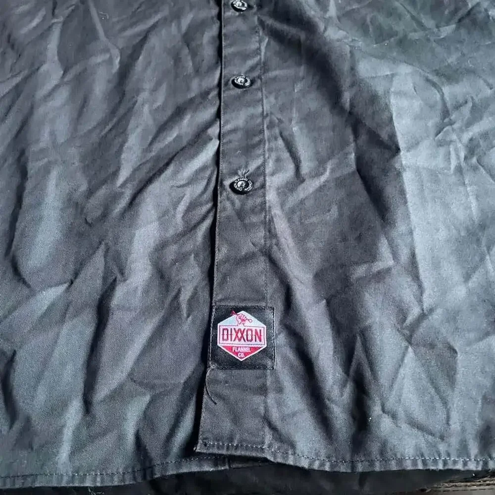 Dixxon Workforce Button Up Shirt Men’s 5XL Black Lot of 2.